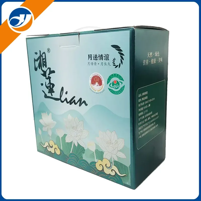 Kädessä pidettävä aaltopahvin lahjarasia